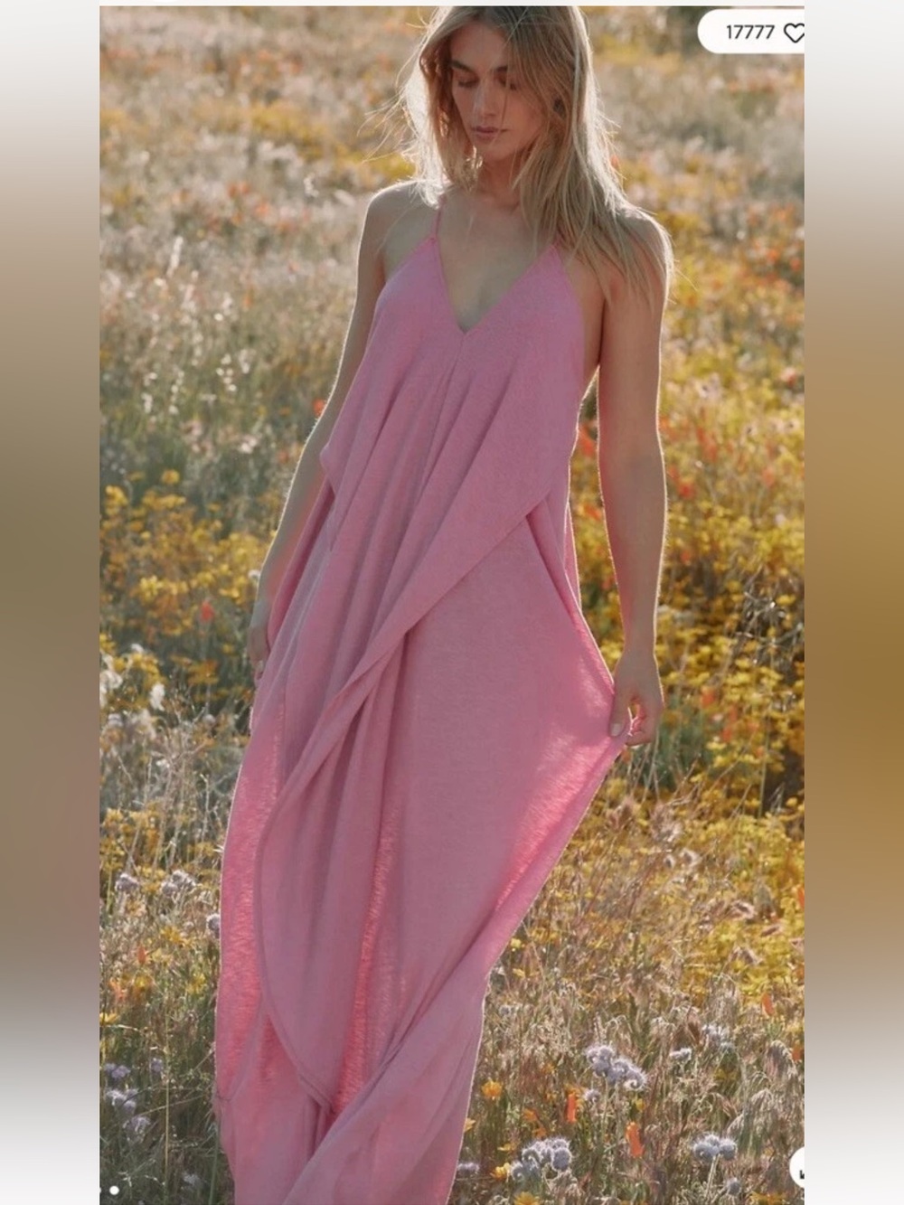 Free People FP Beach Positano Ribbed Draped Slouchy Maxi Dress Small - Picture 4 of 11